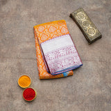 Orange Silk Saree