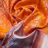 Orange Silk Saree