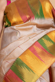 Tusser kanjivaram silk saree
