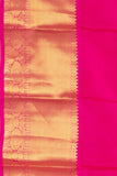 Navy Blue and Rani Pink Kanjivaram Pattu Saree