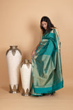 Peacock Green Kanjivaram Pattu Saree