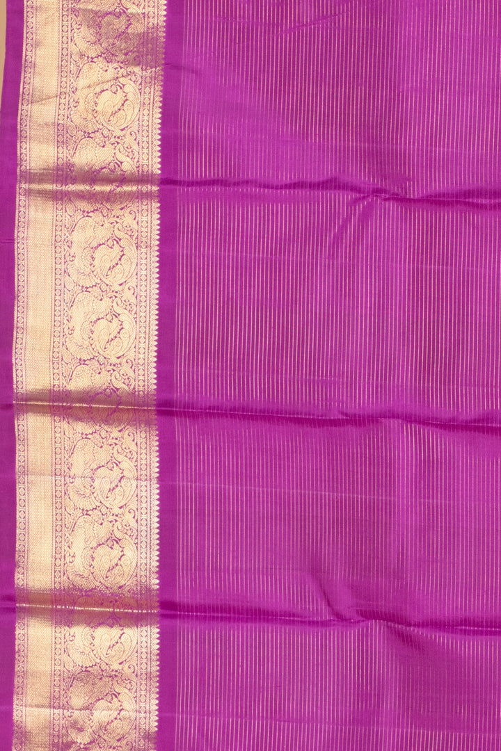 Violet Kanjivaram Pattu Saree