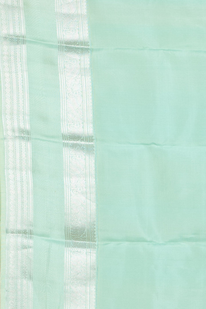 Jam Purple and Pale Green Kanjivaram Pattu Saree