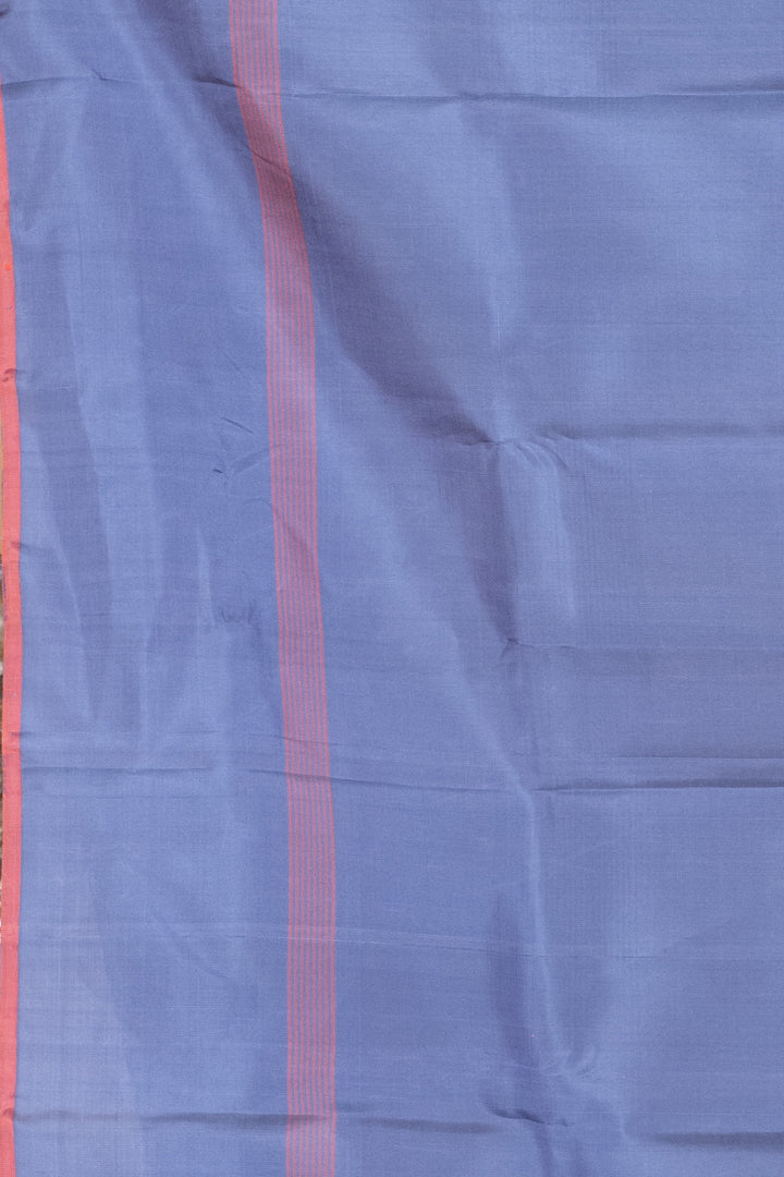 Mint Green and steel Blue Kanjivaram Pattu Saree