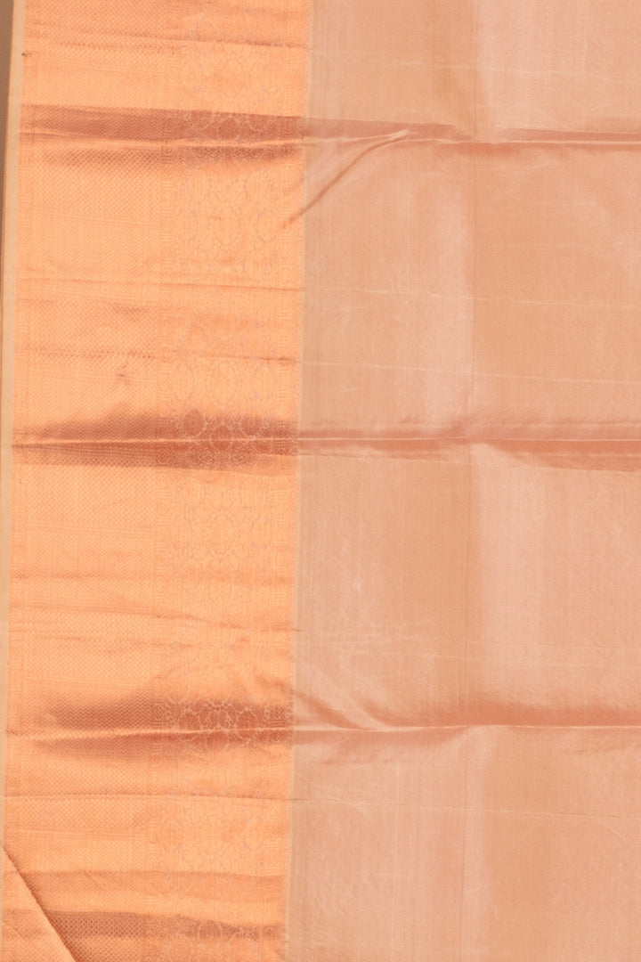 Champagne pure silk saree