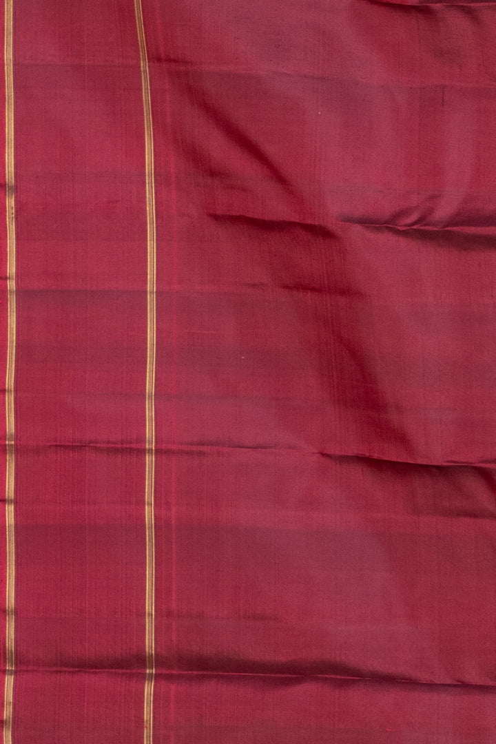 Golden Moss Green Pure Zari Silk Saree