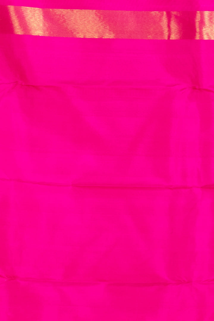 Tuscany Yellow Multi Colour Temple border Silk Saree