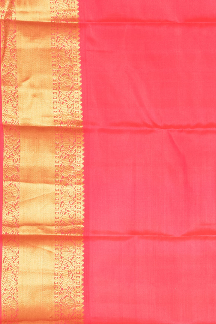 Lime Green Korvai Pure Silk Saree