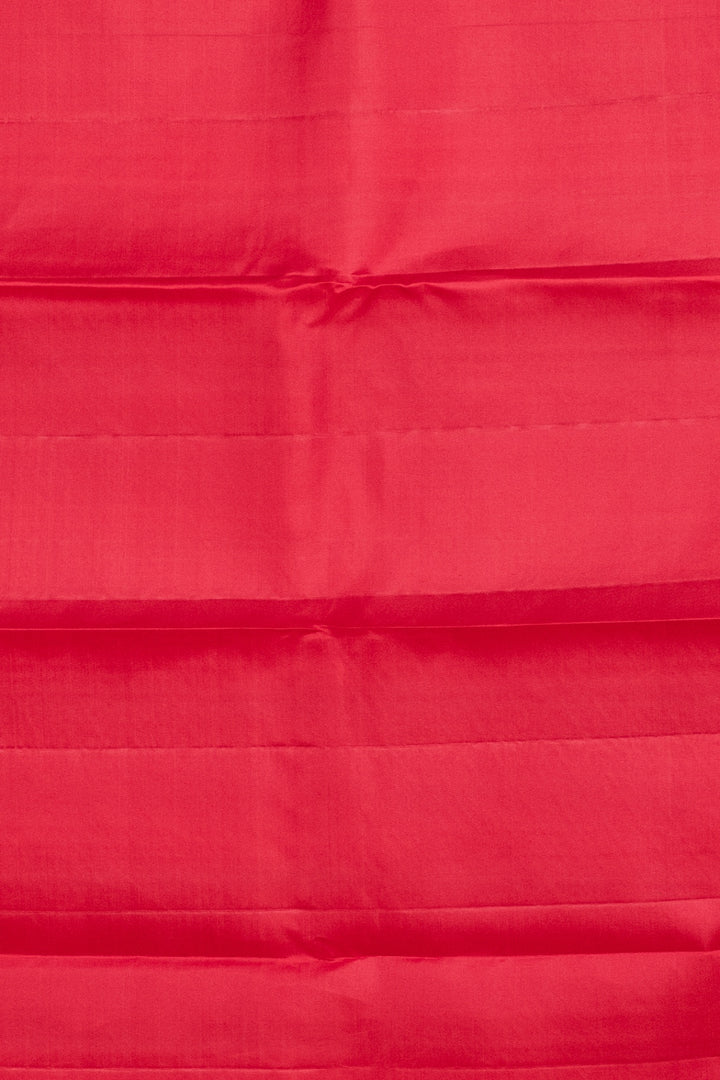 School Bus Yellow and Red Silk Saree