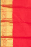 Vermillion Red Pure Kanjivaram Silk Saree