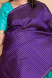 Berry Blue and Turquoise Blue Pure Kanjivaram Silk Saree