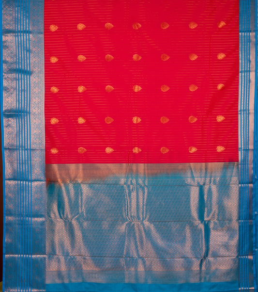 Red Traditional Semi Silk Saree