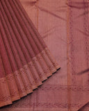 Purplish Wine Kanchi Silk Saree