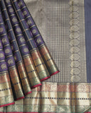 Black Kanjivaram Pure Zari Silk Saree