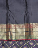 Black Kanjivaram Pure Zari Silk Saree