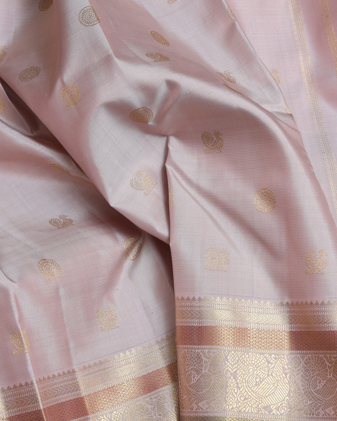 Shampoo Pink  Kanjivaram Pure Zari Silk Saree