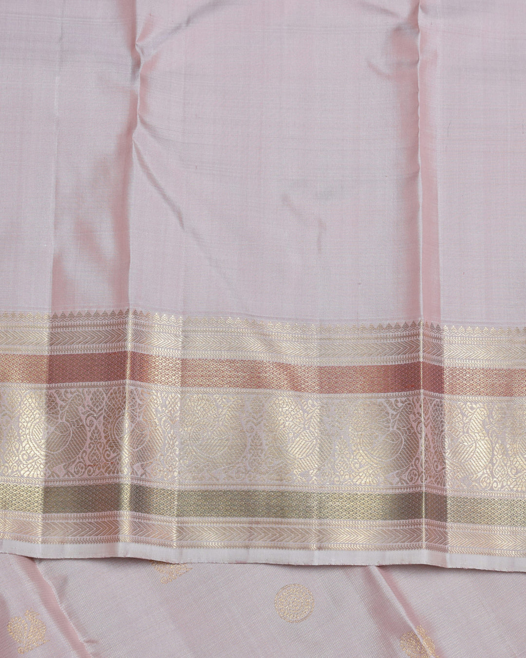 Shampoo Pink  Kanjivaram Pure Zari Silk Saree