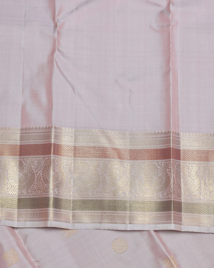 Shampoo Pink  Kanjivaram Pure Zari Silk Saree