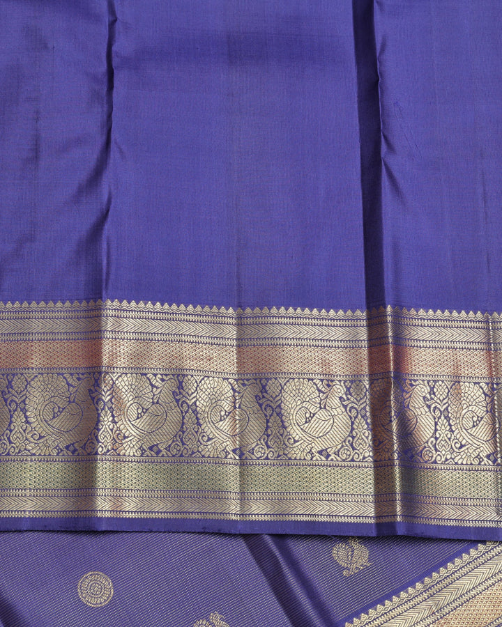 Royal Blue pure zari silk saree