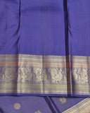 Royal Blue pure zari silk saree