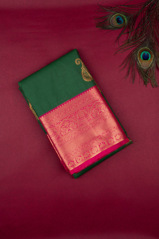 Green Semi Silk Saree