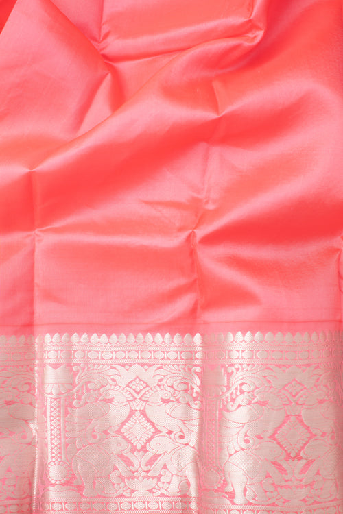 Yellow Saree with SIlver Zari