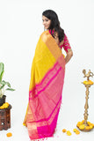 Yellow Silk Cotton Saree