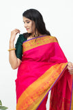 Zero Zari Pink Silk Saree