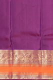 Pastel green and Mulberry Purple Pure Kanjivaram silk saree