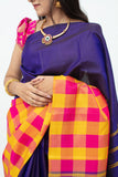 Blue Silk Saree without Zari