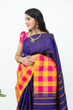 Blue Silk Saree without Zari