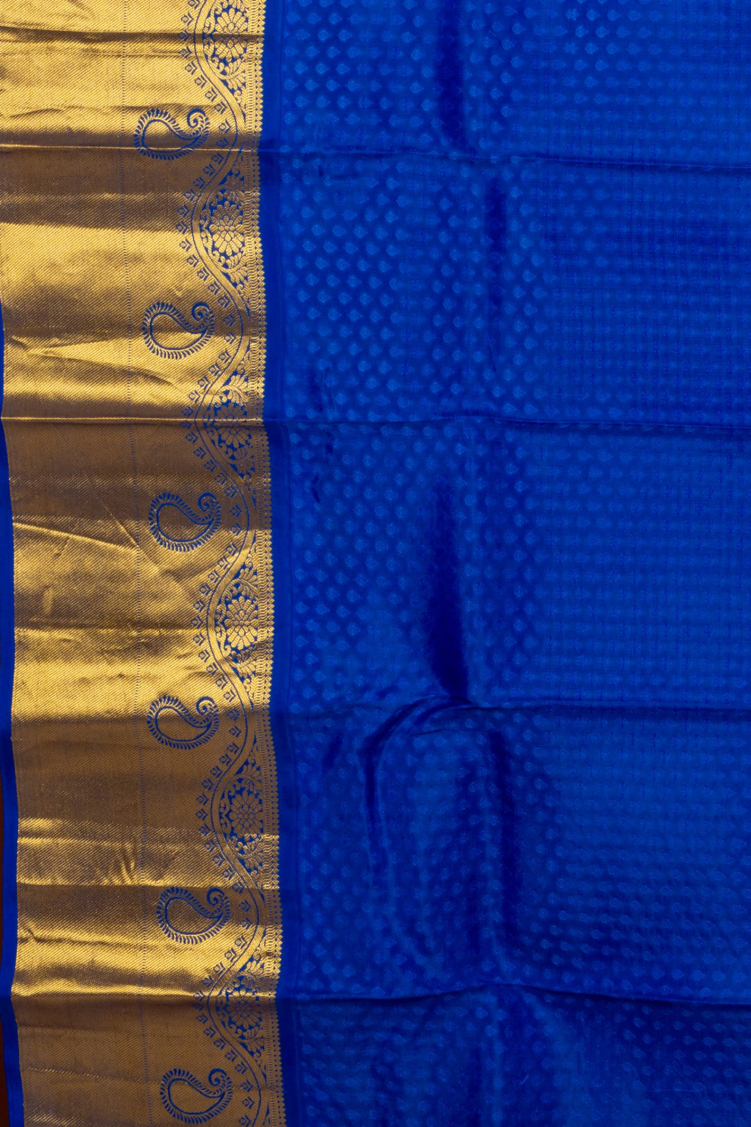 Grape Purple And Blue Pure Touch Silk Saree