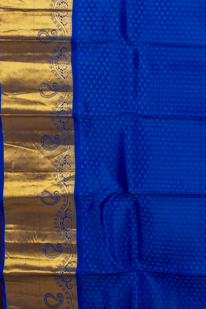 Grape Purple And Blue Pure Touch Silk Saree