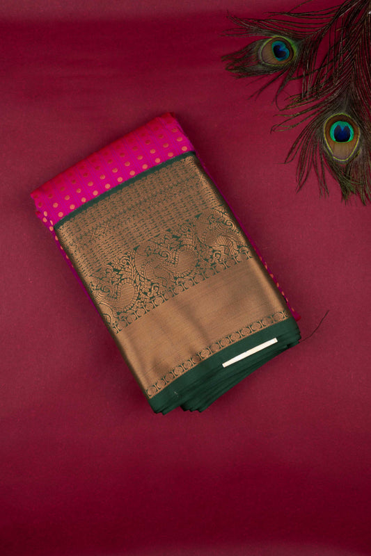 Magenta Semi Silk Saree