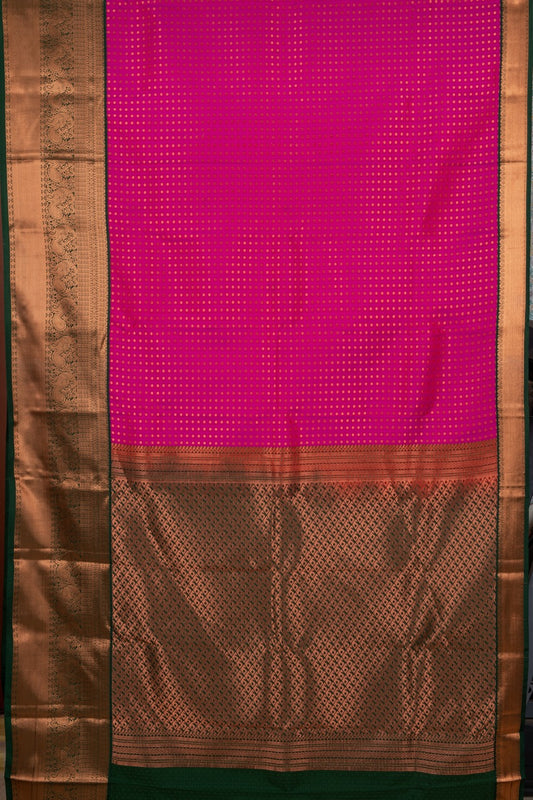 Magenta Semi Silk Saree