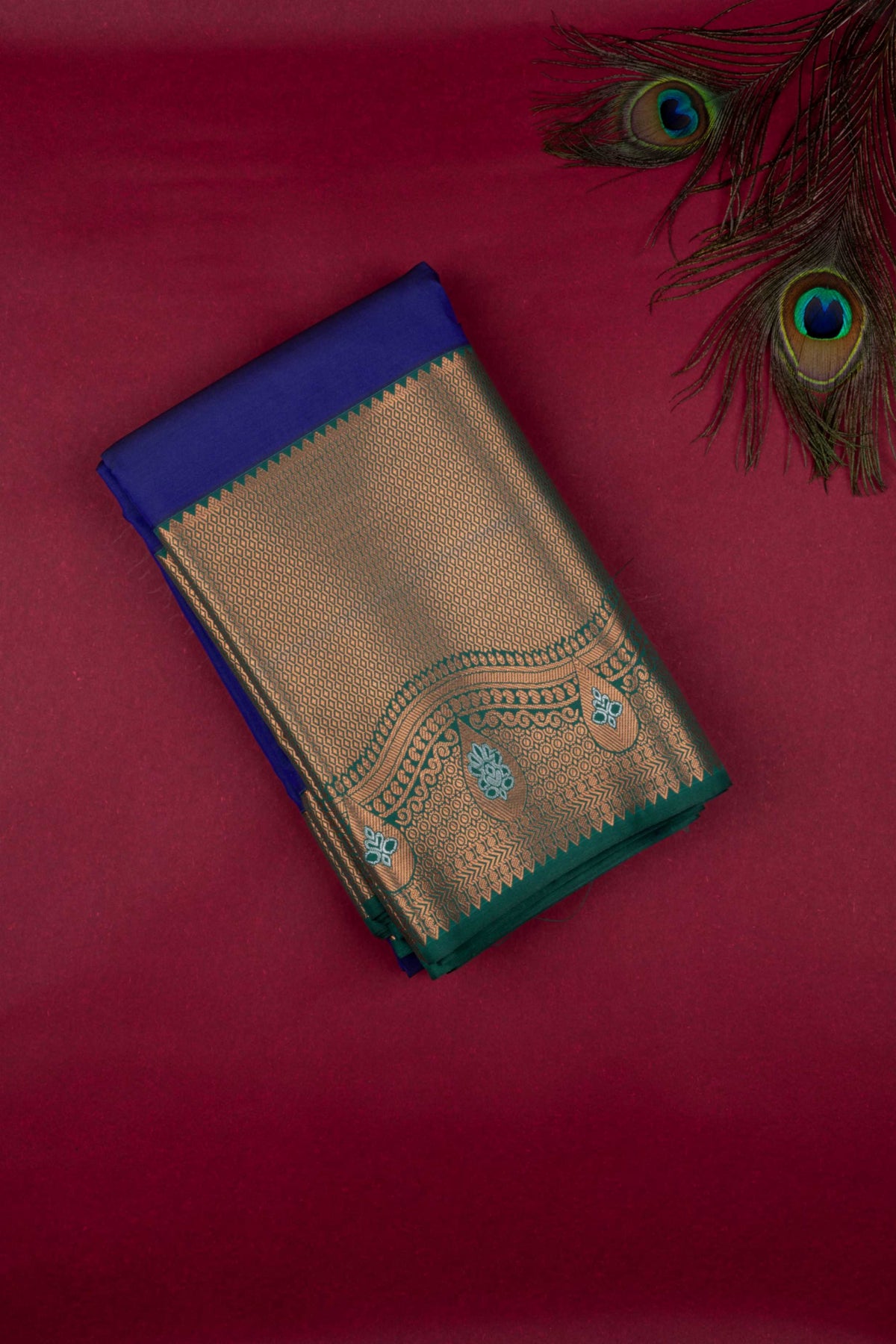 Blue Semi Silk Saree