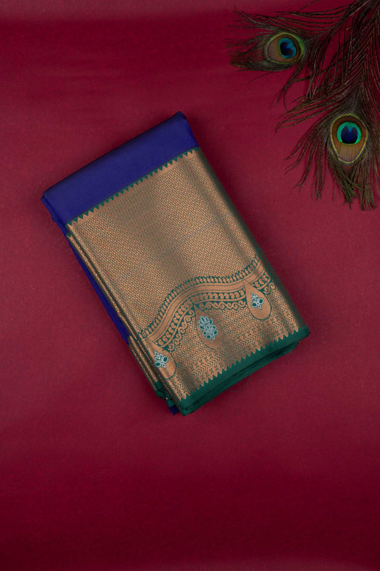 Blue Semi Silk Saree