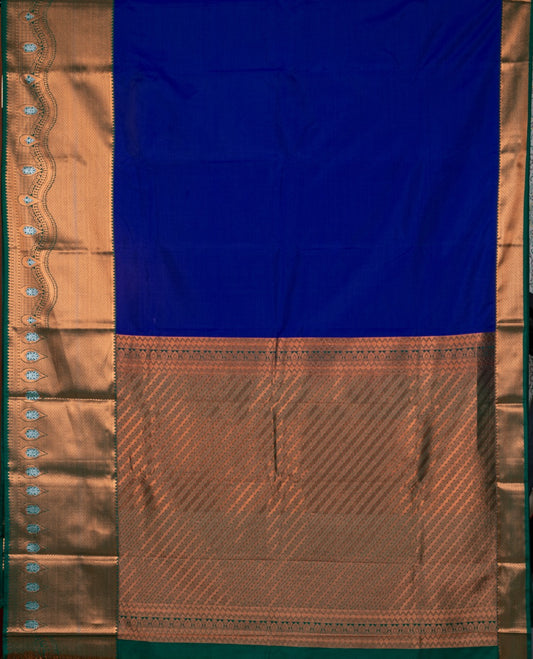 Blue Semi Silk Saree