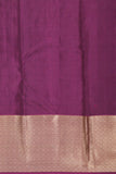 Emerald green and Mulberry Purple Vaira oosi pure kanjivaram silk saree