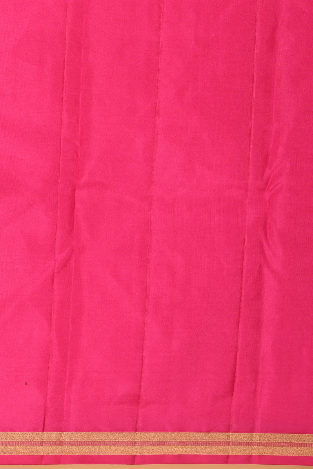 Black and Rani pink partly pleats pure kanjivaram silk saree