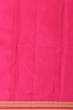 Black and Rani pink partly pleats pure kanjivaram silk saree