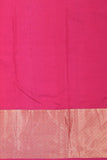 Dual tone pinkish Red Vaira oosi pure kanjivaram silk saree