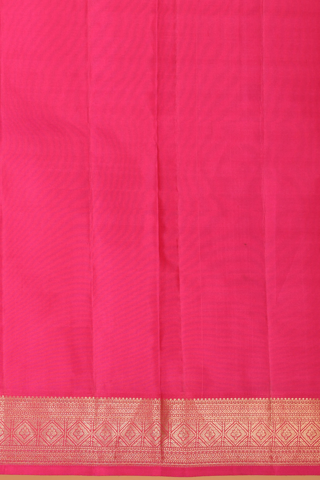 Pear green and Rani pink Small Border pure kanjivaram silk saree