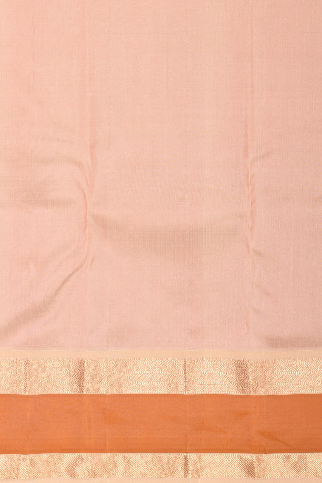Pastel Green and Pastel Pink Retta Patta Temple Border pure kanchi silk saree