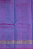 Lightweight Blue Silk Saree with a Contemporary Purple combination