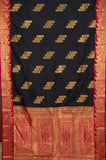 Black Designer Semi Silk Saree