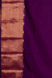 Dual Tone Orange And Purple Semi Silk Saree