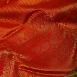 Red and Green Bridal Brocade Silk Saree