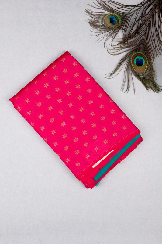 Pink Borderless Pure Touch Silk Saree