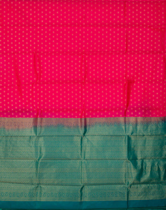 Pink Borderless Pure Touch Silk Saree